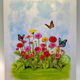 Gerbera Daisy Garden with Butterflies Origami Pop Cards 3D Pop Up Greeting Card Happy Birthday Thank You Handmade Gift Thinking of You Blank Card for Any Occasion Happy Mother's Day Happy Father's Australiana Celebrate the Beauty of Flower