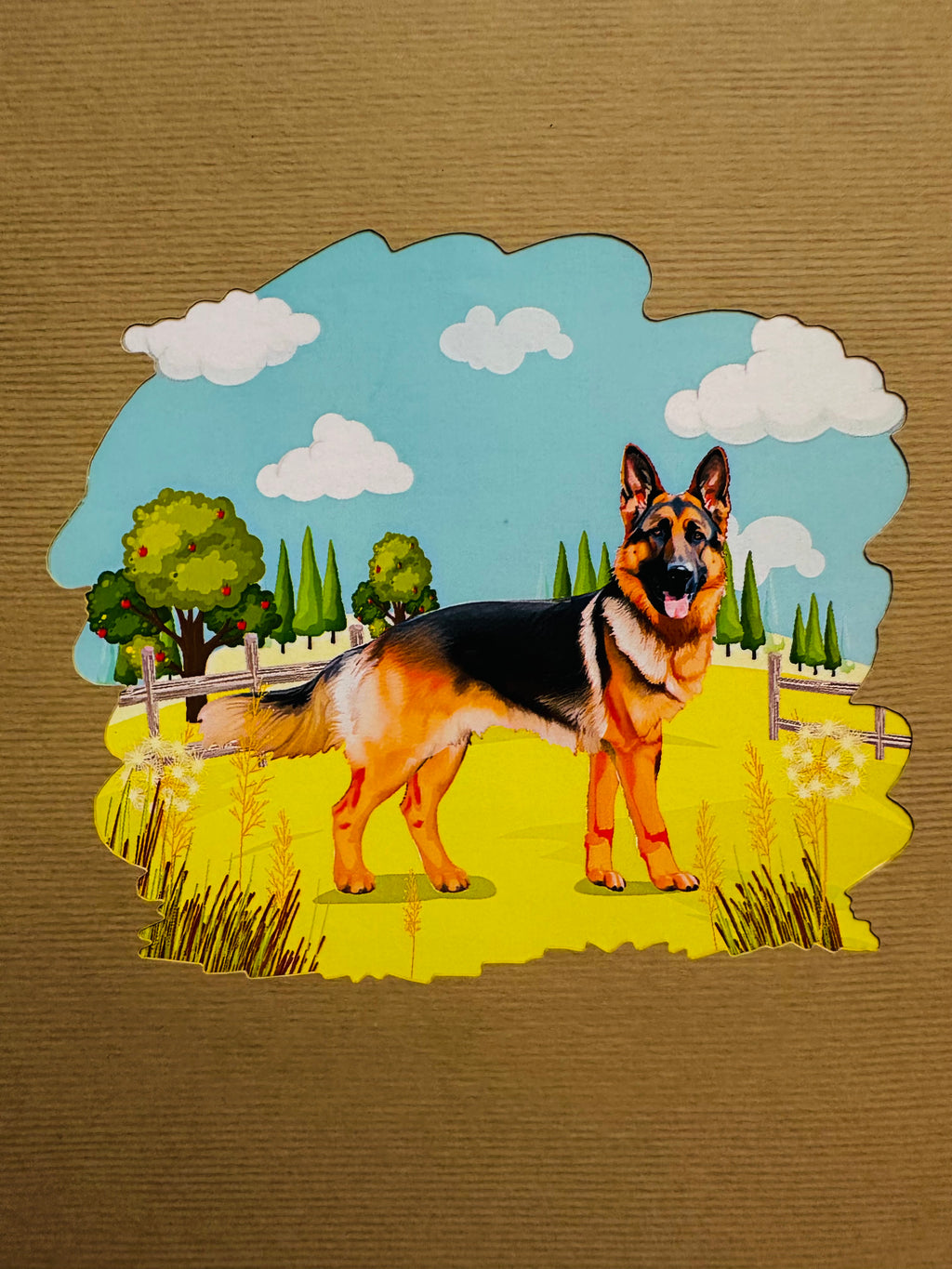 German Shepherd Dog - Perfect for Dog Lovers Origami Pop Cards 3D Pop Up Greeting Card Happy Birthday Thank You Handmade Gift Thinking of You Blank Card for Any Occasion Happy Mother's Day Happy Father's Australiana Celebrate the Beauty of Animals