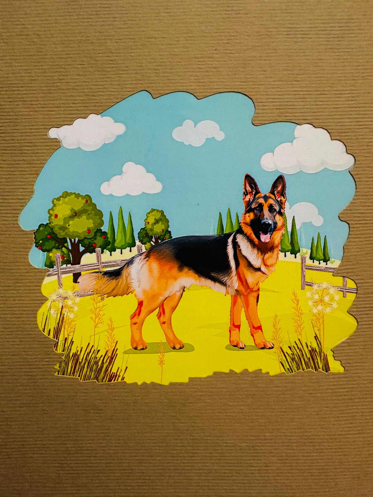 German Shepherd Dog - Perfect for Dog Lovers Origami Pop Cards 3D Pop Up Greeting Card Happy Birthday Thank You Handmade Gift Thinking of You Blank Card for Any Occasion Happy Mother's Day Happy Father's Australiana Celebrate the Beauty of Animals