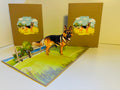 German Shepherd Dog - Perfect for Dog Lovers Origami Pop Cards 3D Pop Up Greeting Card Happy Birthday Thank You Handmade Gift Thinking of You Blank Card for Any Occasion Happy Mother's Day Happy Father's Australiana Celebrate the Beauty of Animals