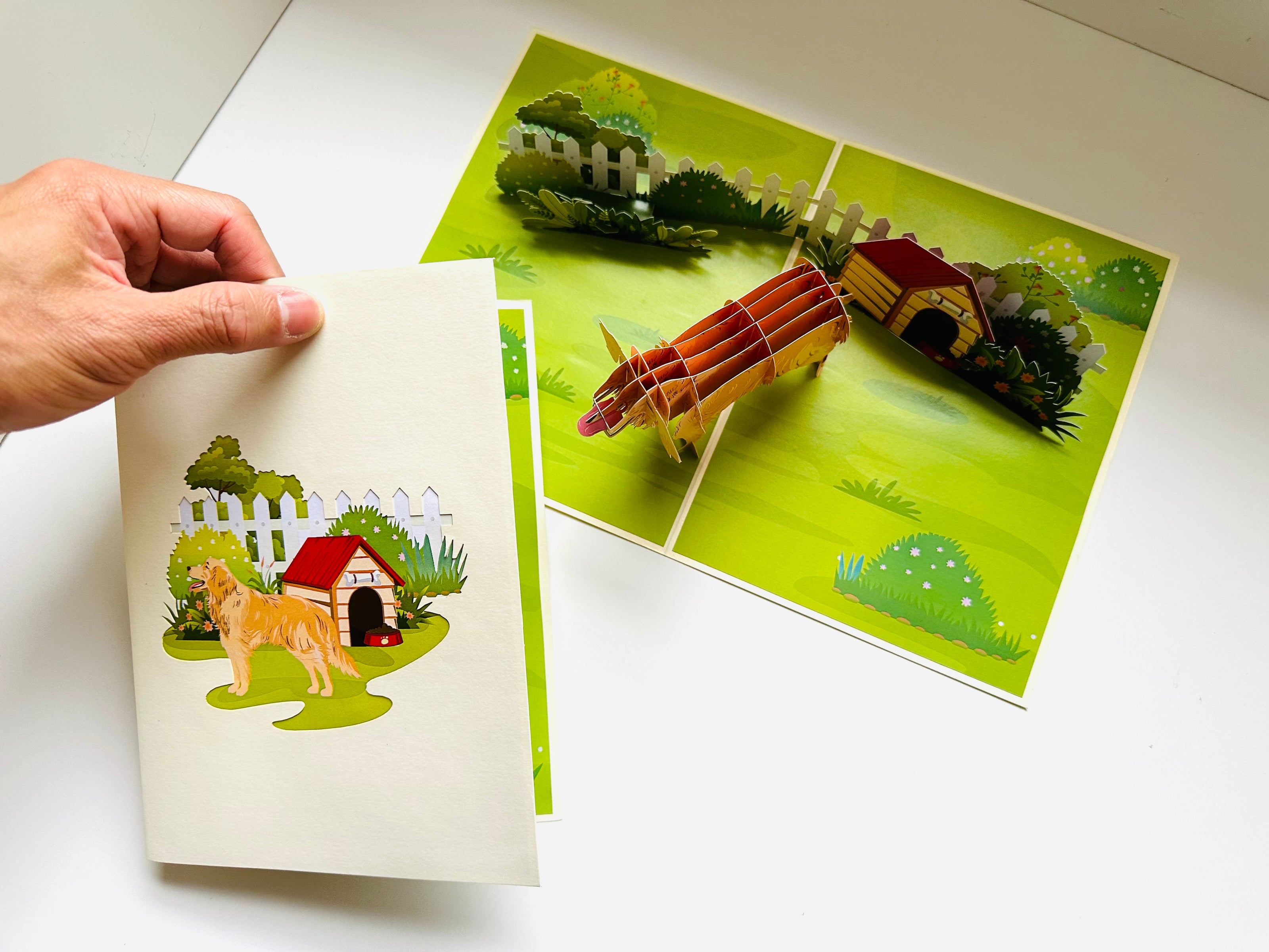 German Shepherd Dog - Perfect for Dog Lovers Origami Pop Cards 3D Pop Up Greeting Card Happy Birthday Thank You Handmade Gift Thinking of You Blank Card for Any Occasion Happy Mother's Day Happy Father's Australiana Celebrate the Beauty of Animals