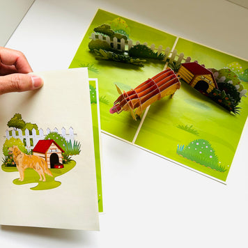 German Shepherd Dog - Perfect for Dog Lovers Origami Pop Cards 3D Pop Up Greeting Card Happy Birthday Thank You Handmade Gift Thinking of You Blank Card for Any Occasion Happy Mother's Day Happy Father's Australiana Celebrate the Beauty of Animals