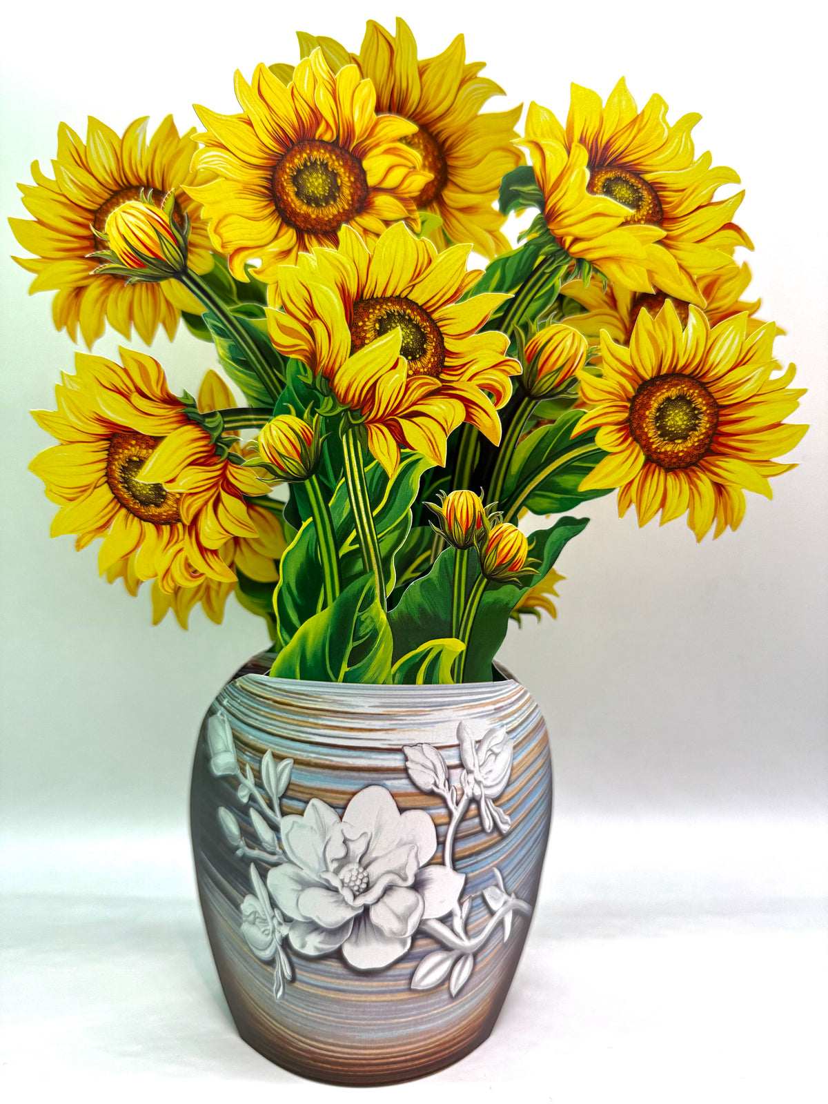 Golden Sunflower 3D Pop-Up Flower Bouquet Origami Pop Cards 3D Pop Up Greeting Card Happy Birthday Thank You Handmade Gift Thinking of You Blank Card for Any Occasion Happy Mother's Day Happy Father's Australiana Celebrate