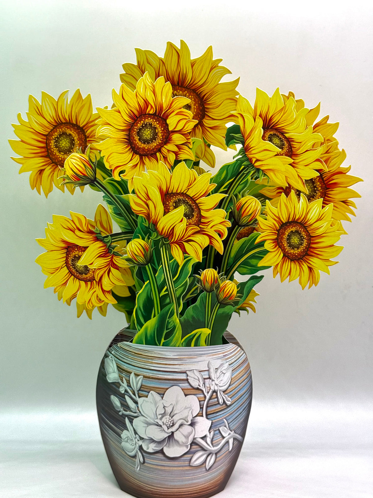 Golden Sunflower 3D Pop-Up Flower Bouquet Origami Pop Cards 3D Pop Up Greeting Card Happy Birthday Thank You Handmade Gift Thinking of You Blank Card for Any Occasion Happy Mother's Day Happy Father's Australiana Celebrate