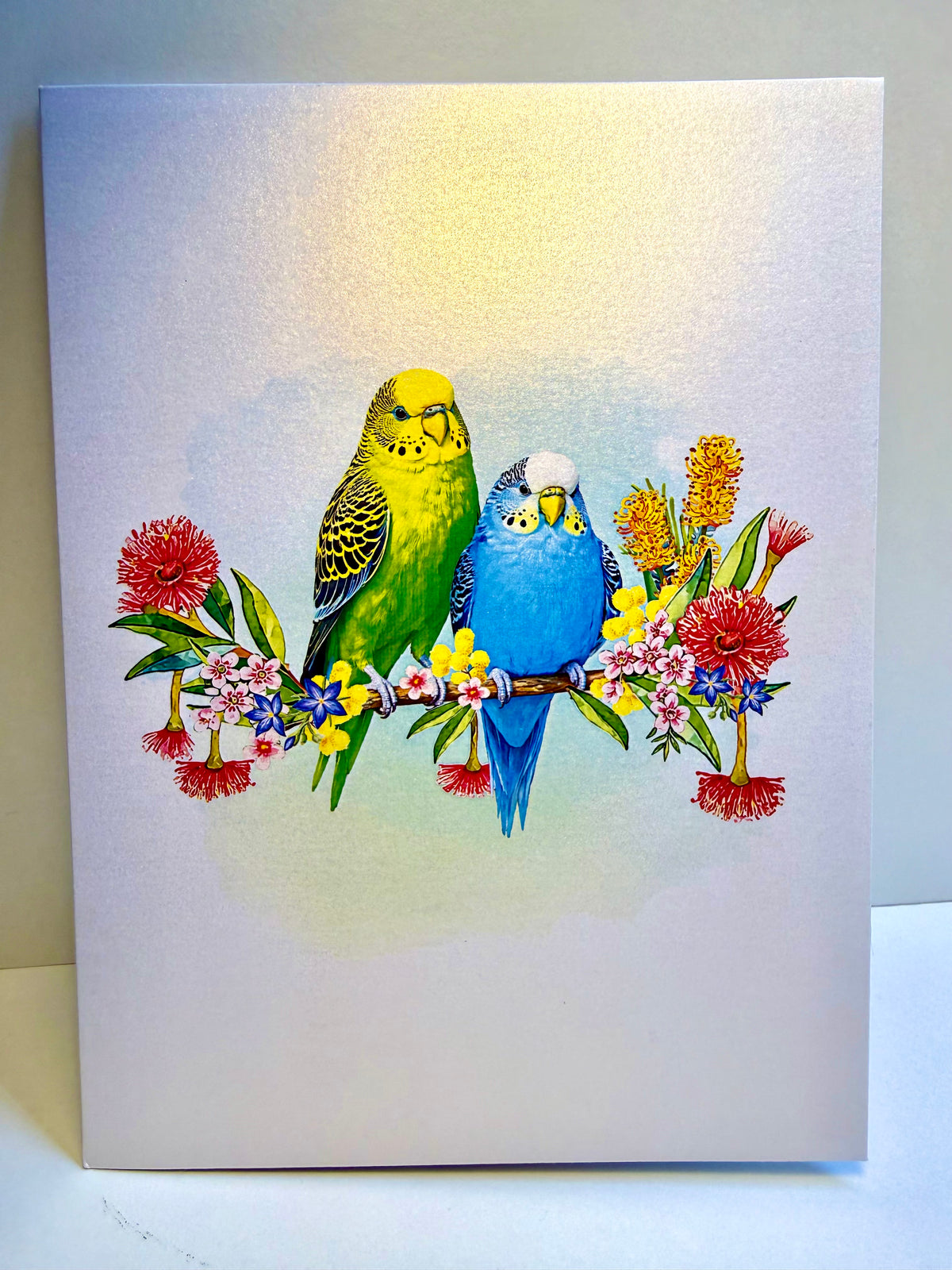 Green and Blue Budgie Parakeet Lovebirds - Our Third Most Popular Pet Origami Pop Cards 3D Pop Up Greeting Card Celebrate Happy Birthday Thank You Handmade Best Wishes Thinking of You Blank Card Any Occasion Happy Mother's Day Happy Father's Day