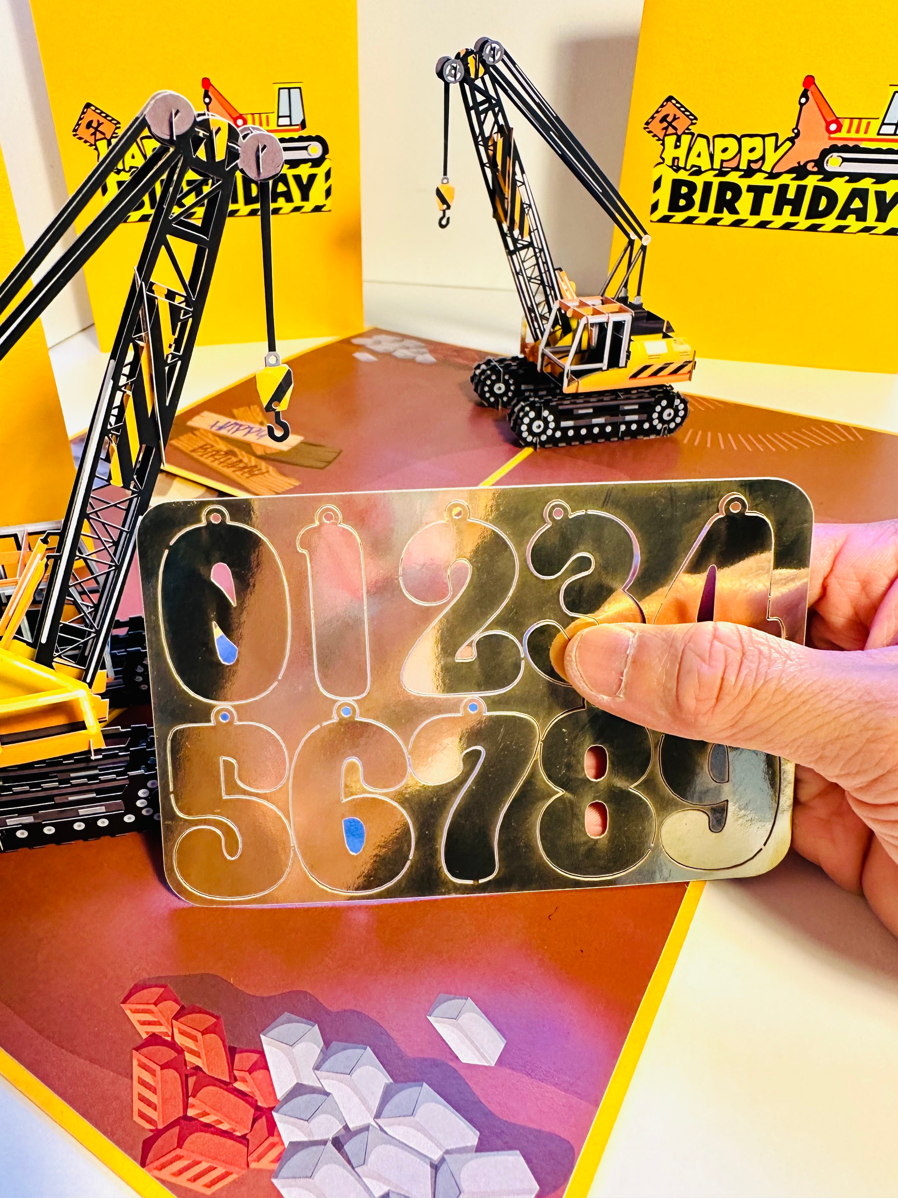 Happy Birthday CRANE Truck - Perfect for Construction Workers or Little Kids Origami Pop Cards 3D Pop Up Greeting Card Thank You Handmade Gift Thinking of You Happy Birthday Occasion Australiana Celebrate the Beauty and Happiness During Special Day Gift