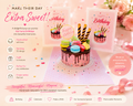 Happy Birthday Cake with Colourful Macarons Origami Pop Cards 3D Pop Up Greeting Card Thank You Handmade Gift Thinking of You Happy Birthday Occasion Australiana Celebrate the Beauty and Happiness During Special Day Best Wishes Gift