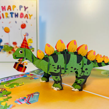 Happy Birthday Dinosaur Party Origami Pop Cards 3D Pop Up Greeting Card Thank You Handmade Gift Thinking of You Happy Birthday Occasion Australiana Celebrate the Beauty and Happiness During Special Day Best Wishes Gift Perfect for Boy