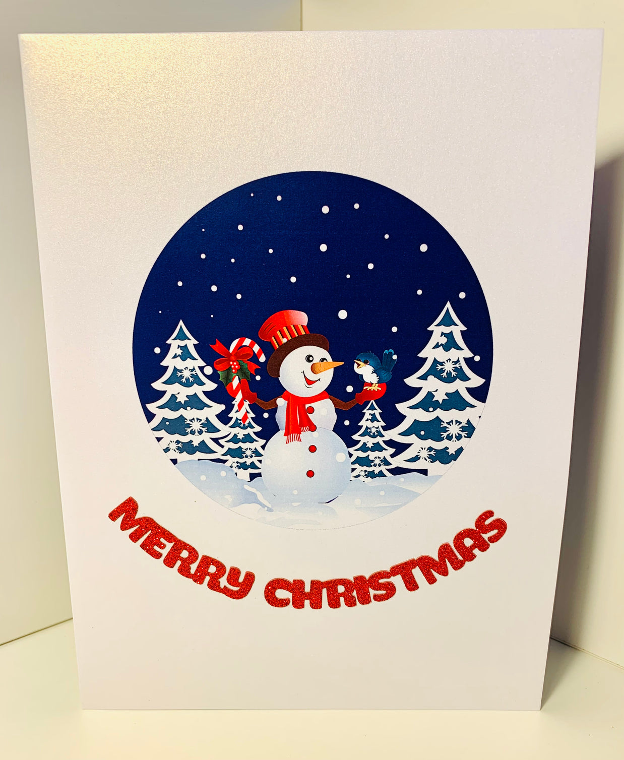 Happy Holidays Snowman Origami Pop Cards 3D Pop Up Greeting Card Merry Christmas Thank You Handmade Best Wishes Blank Card Gift Happy Holidays Celebrate the Special Day Moment with Family and Friends