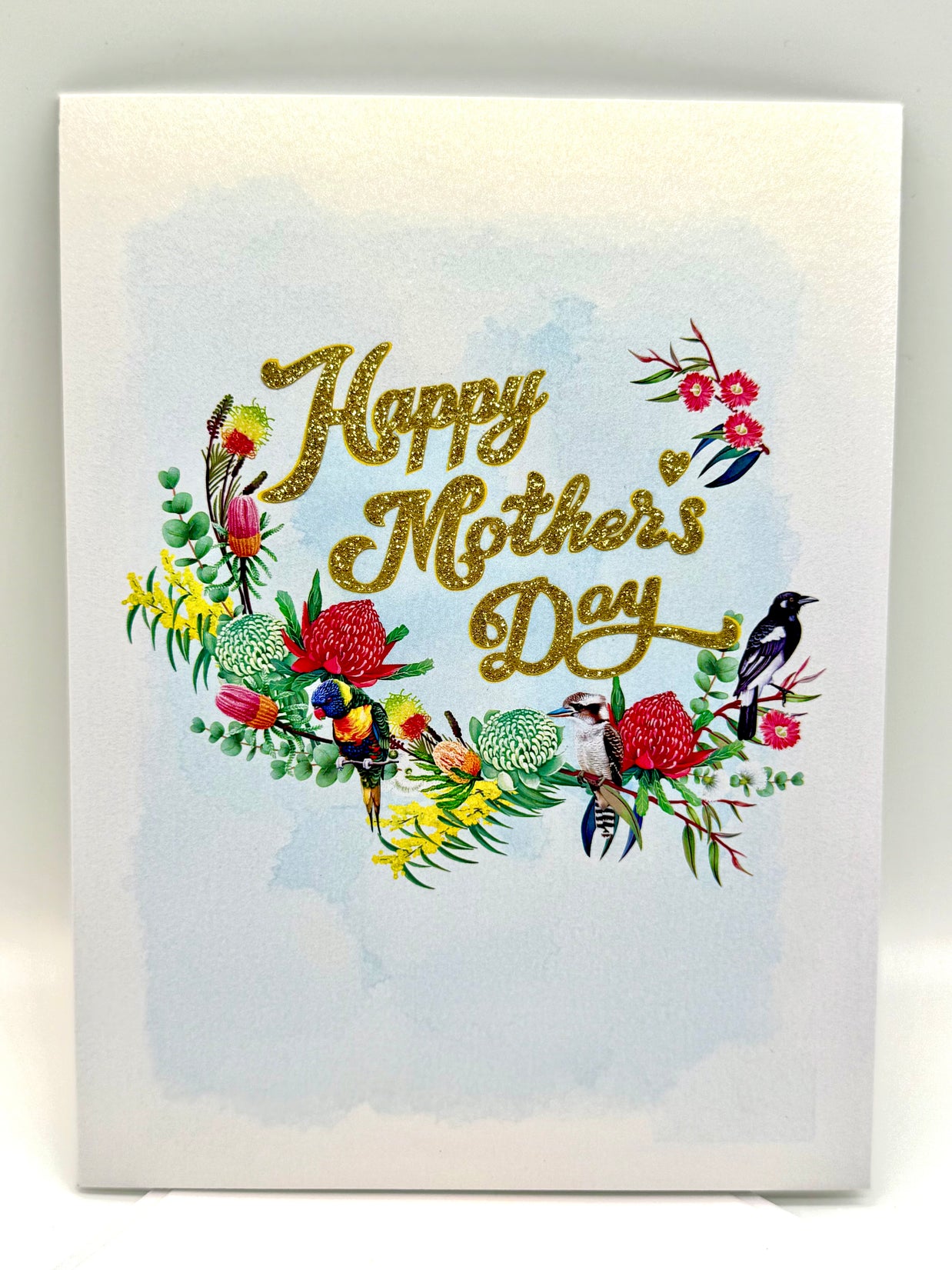 Happy Mother's Day - Australian Native Garden & Birds Origami Pop Cards 3D Pop Up Greeting Card Thank You Handmade Gift Thinking of You Happy Birthday Occasion Australiana Celebrate the Beauty and Happiness During Special Day Best Wishes Gift