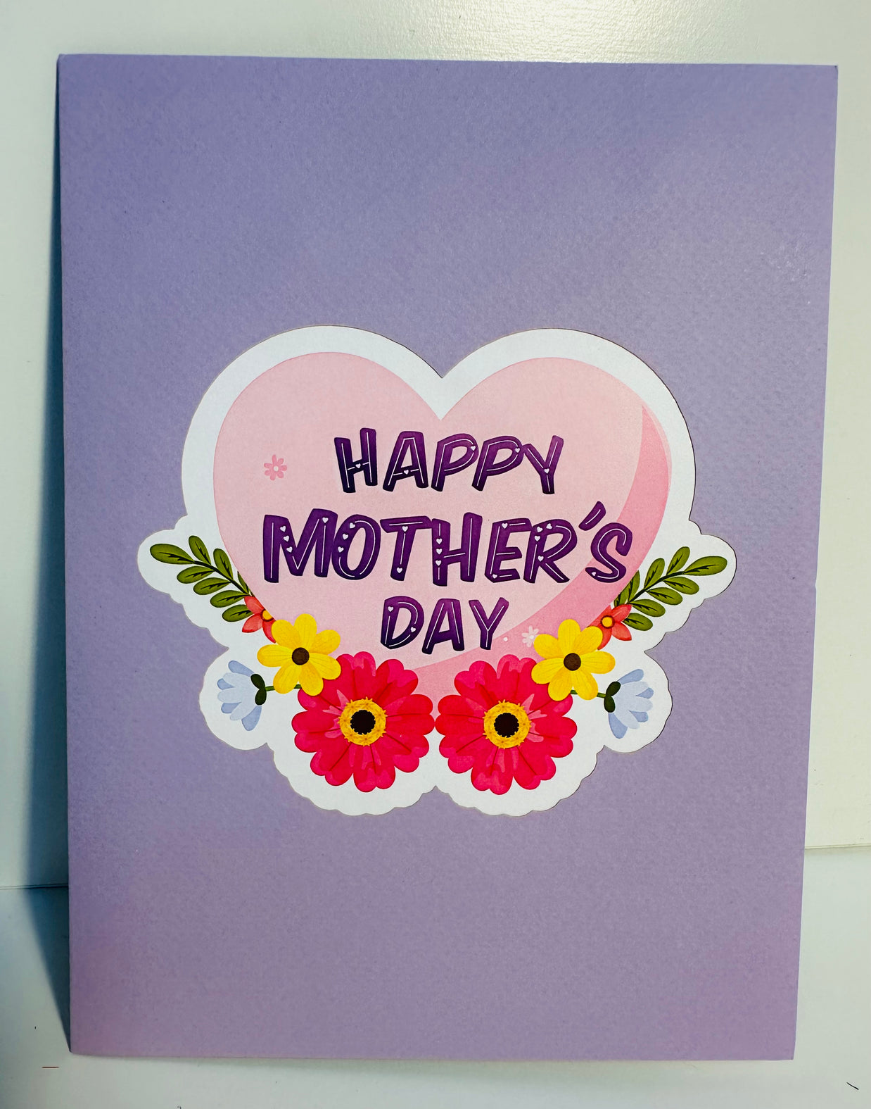 Happy Mother's Day - Purple Daisy Spring Garden Origami Pop Cards 3D Pop Up Greeting Card Handmade Gift for Mum Floral Blank Card Australian Made Thank You Thinking of You Mother's Day Paper Art Gift Australian Flowers Celebrate Special Mum
