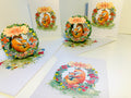 Happy Mother's Day - Sweet Mum & Baby Fox in Floral Wreath Origami Pop Cards 3D Pop Up Greeting Card Handmade Gift for Mum Floral Blank Card Australian Made Thank You Thinking of You Mother's Day Paper Art Gift Australian Flowers Celebrate Special Mum