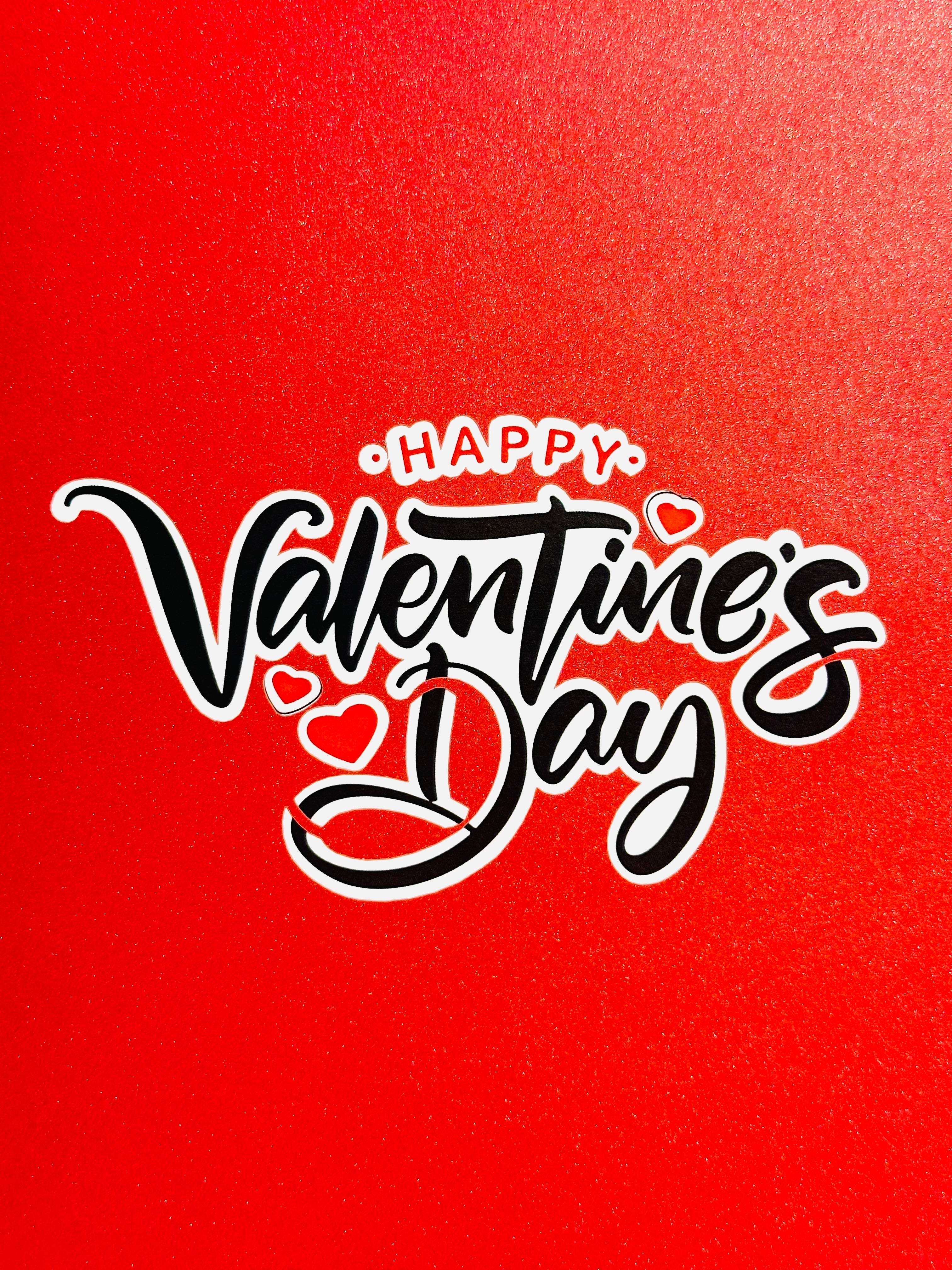 Happy Valentine's Day - Love Heart Garden Stake 3D POP UP GREETING CARD - Created by Origami Pop Cards Australian Design & Handmade 3D Pop Up Magical Paper Cards, Handmade Pop Up Cards Happy Valentine's Day Celebrate Love Heart Fell and Romantic