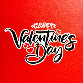 Happy Valentine's Day - Love Heart Garden Stake 3D POP UP GREETING CARD - Created by Origami Pop Cards Australian Design & Handmade 3D Pop Up Magical Paper Cards, Handmade Pop Up Cards Happy Valentine's Day Celebrate Love Heart Fell and Romantic