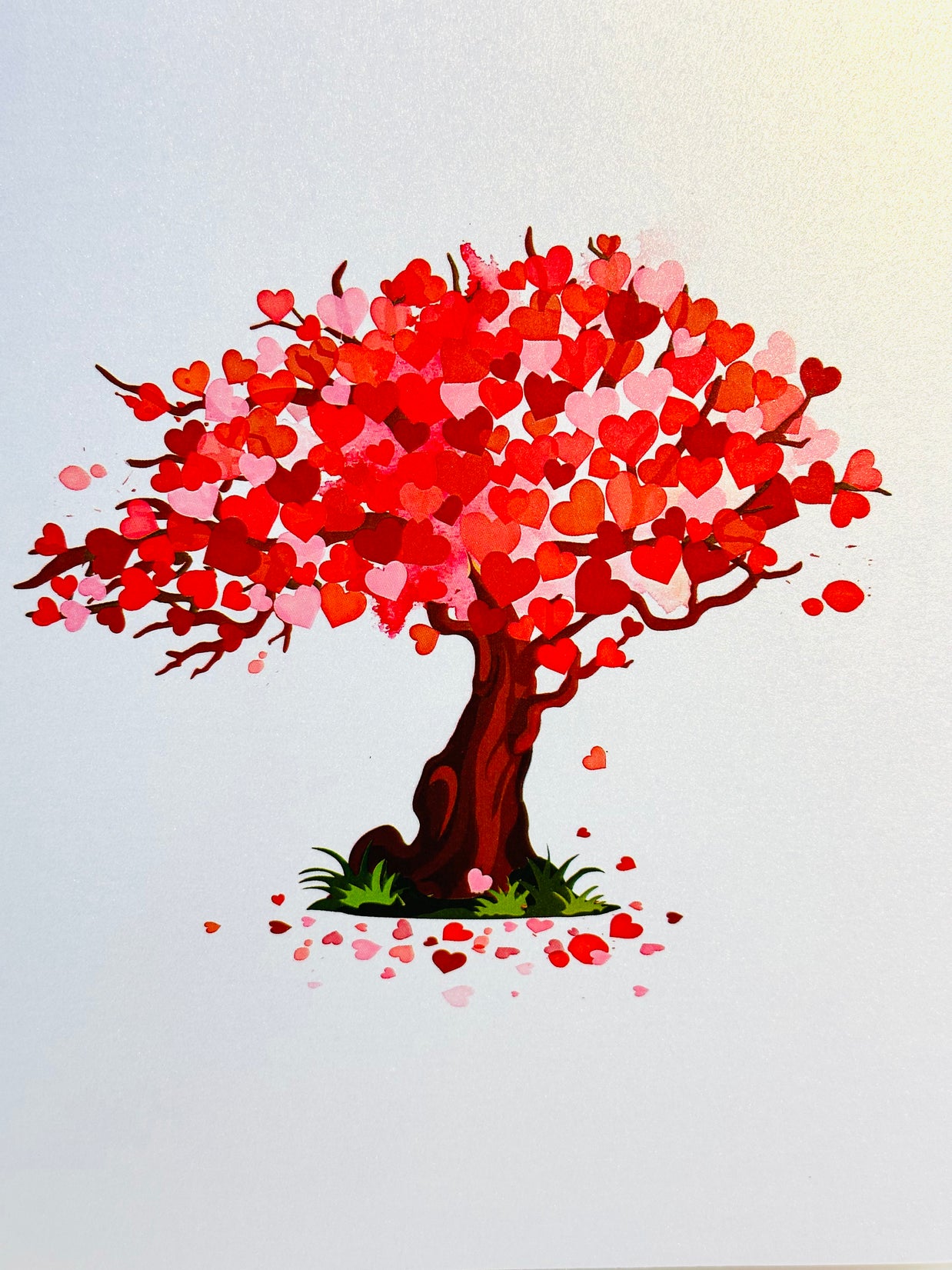 Hot Pink Love Heart Cherry Blossom Tree 3D POP UP GREETING CARD - Created by Origami Pop Cards Australian Design & Handmade 3D Pop Up Magical Paper Cards, Handmade Pop Up Cards Happy Valentine's Day Celebrate Love Heart Fell and Romantic