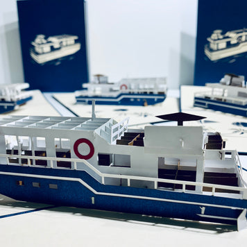 Houseboat - A Dream Home Origami Pop Cards 3D Pop Up Greeting Card Happy Birthday Thank You Handmade Gift Thinking of You Blank Card for Any Occasion Happy Mother's Day Happy Father's Australiana Celebrate the Beauty