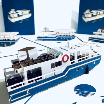 Houseboat - A Dream Home Origami Pop Cards 3D Pop Up Greeting Card Happy Birthday Thank You Handmade Gift Thinking of You Blank Card for Any Occasion Happy Mother's Day Happy Father's Australiana Celebrate the Beauty
