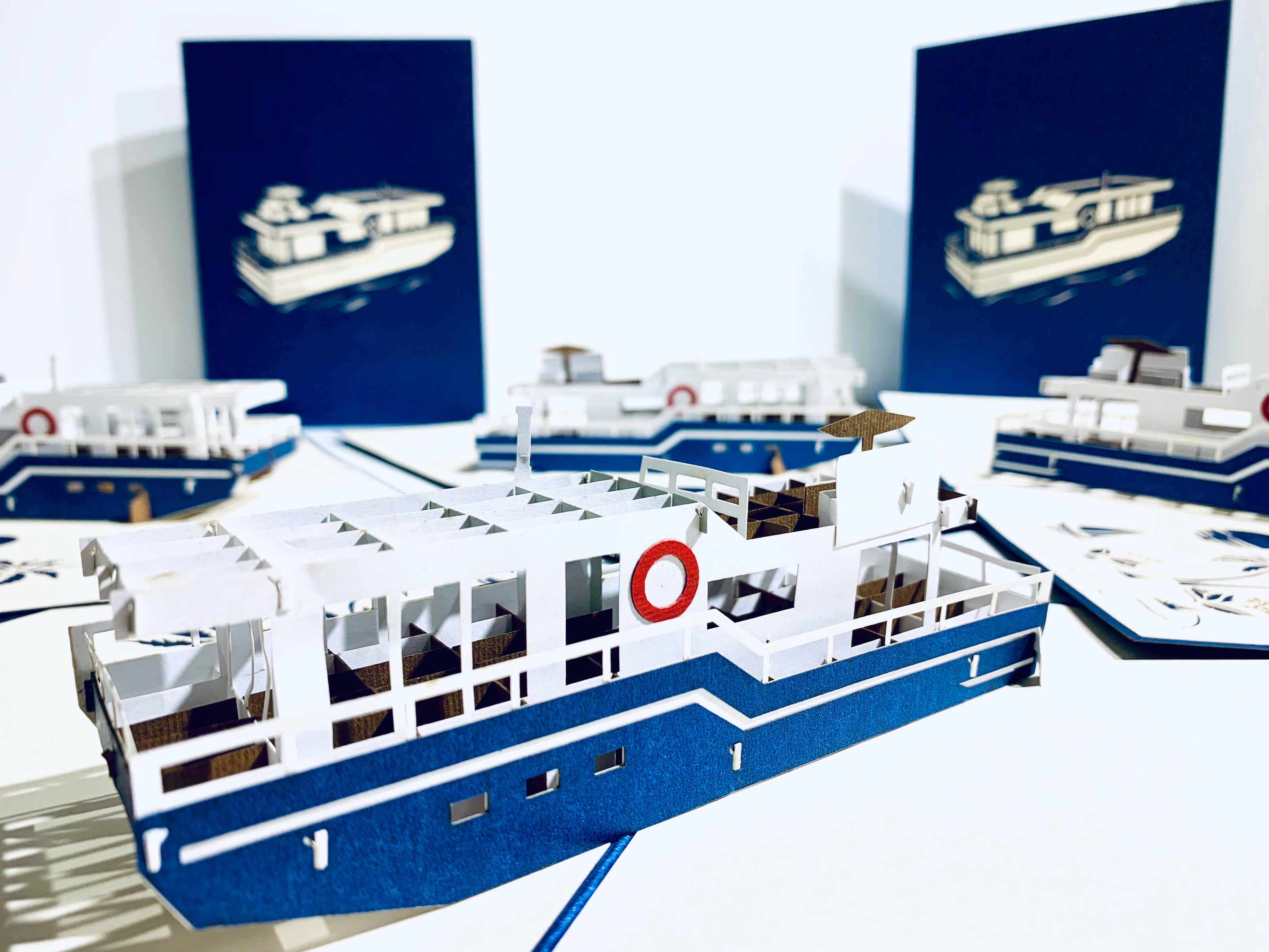 Houseboat - A Dream Home Origami Pop Cards 3D Pop Up Greeting Card Happy Birthday Thank You Handmade Gift Thinking of You Blank Card for Any Occasion Happy Mother's Day Happy Father's Australiana Celebrate the Beauty