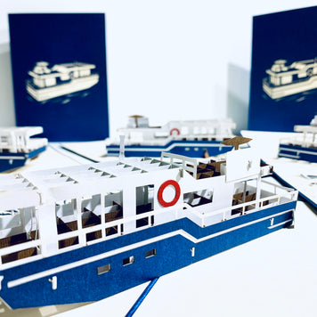 Houseboat - A Dream Home Origami Pop Cards 3D Pop Up Greeting Card Happy Birthday Thank You Handmade Gift Thinking of You Blank Card for Any Occasion Happy Mother's Day Happy Father's Australiana Celebrate the Beauty