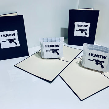 Origami Pop Cards I KNOW STAR WARS - Origami Pop Cards Greeting Card Merry Christmas Thank You Handmade Best Wishes Blank Card Gift Happy Holidays Celebrate the Special Day Moment with Family and Friends