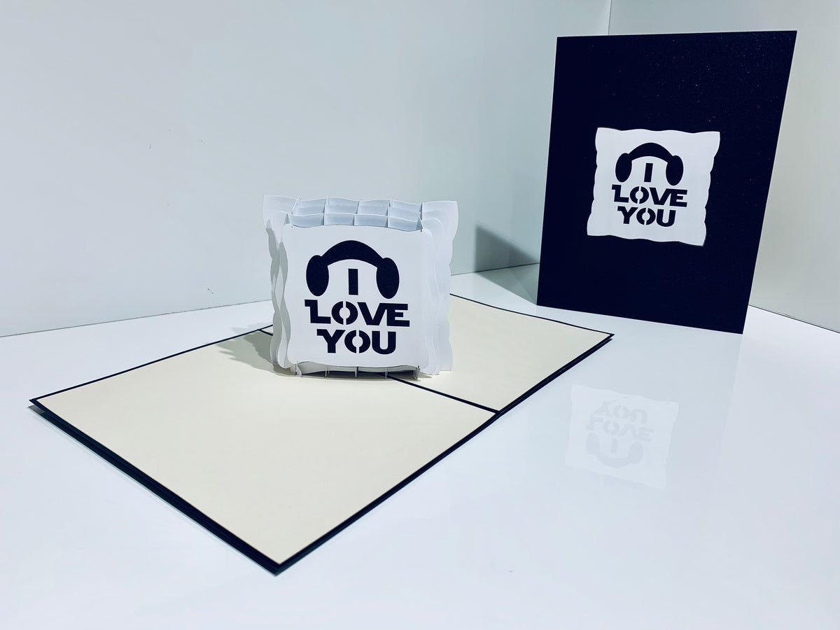 I LOVE YOU STAR WARS VALENTINE'S - Origami Pop Cards Greeting Card Merry Christmas Thank You Handmade Best Wishes Blank Card Gift Happy Holidays Celebrate the Special Day Moment with Family and Friends