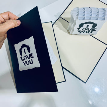 I LOVE YOU STAR WARS VALENTINE'S - Origami Pop Cards Greeting Card Merry Christmas Thank You Handmade Best Wishes Blank Card Gift Happy Holidays Celebrate the Special Day Moment with Family and Friends