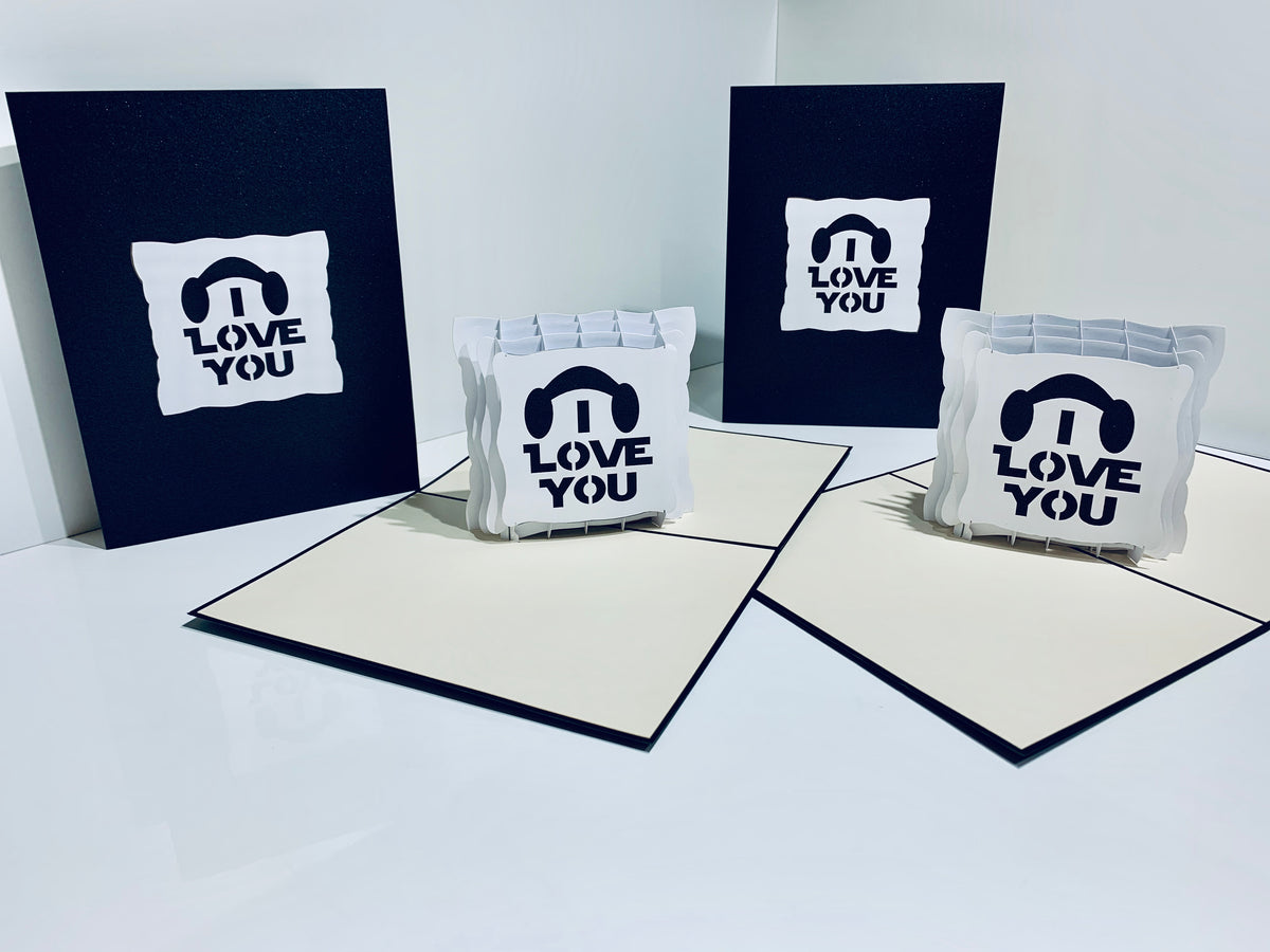 I LOVE YOU STAR WARS VALENTINE'S - Origami Pop Cards Greeting Card Merry Christmas Thank You Handmade Best Wishes Blank Card Gift Happy Holidays Celebrate the Special Day Moment with Family and Friends