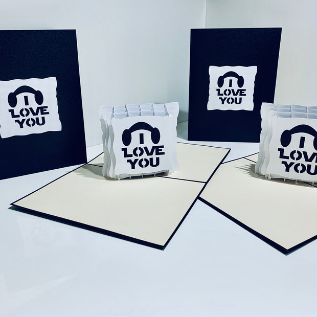 I LOVE YOU STAR WARS VALENTINE'S - Origami Pop Cards Greeting Card Merry Christmas Thank You Handmade Best Wishes Blank Card Gift Happy Holidays Celebrate the Special Day Moment with Family and Friends