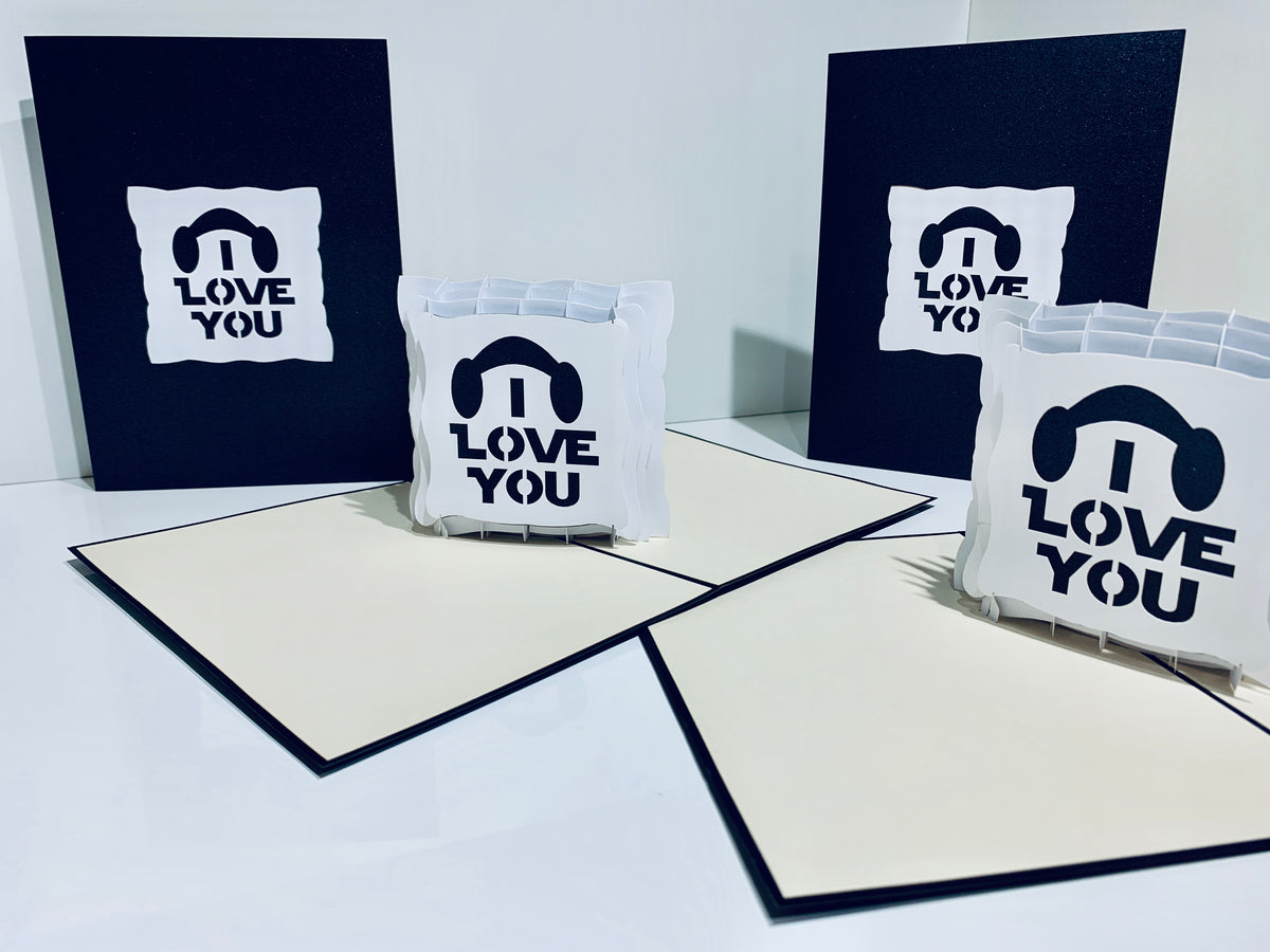I LOVE YOU STAR WARS VALENTINE'S - Origami Pop Cards Greeting Card Merry Christmas Thank You Handmade Best Wishes Blank Card Gift Happy Holidays Celebrate the Special Day Moment with Family and Friends