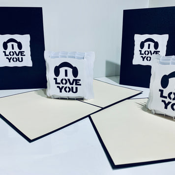 I LOVE YOU STAR WARS VALENTINE'S - Origami Pop Cards Greeting Card Merry Christmas Thank You Handmade Best Wishes Blank Card Gift Happy Holidays Celebrate the Special Day Moment with Family and Friends