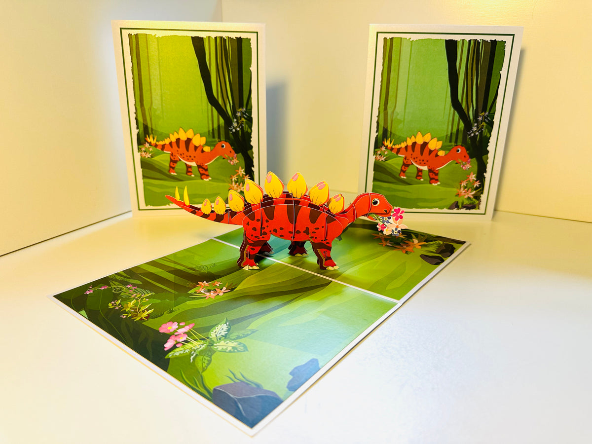 Jungle Baby Dinosaur Origami Pop Cards 3D Pop Up Greeting Card Happy Birthday Thank You Handmade Gift Thinking of You Blank Card for Any Occasion Happy Mother's Day Happy Father's Australiana Celebrate the Beauty of Animals Perfect Gift for Boy