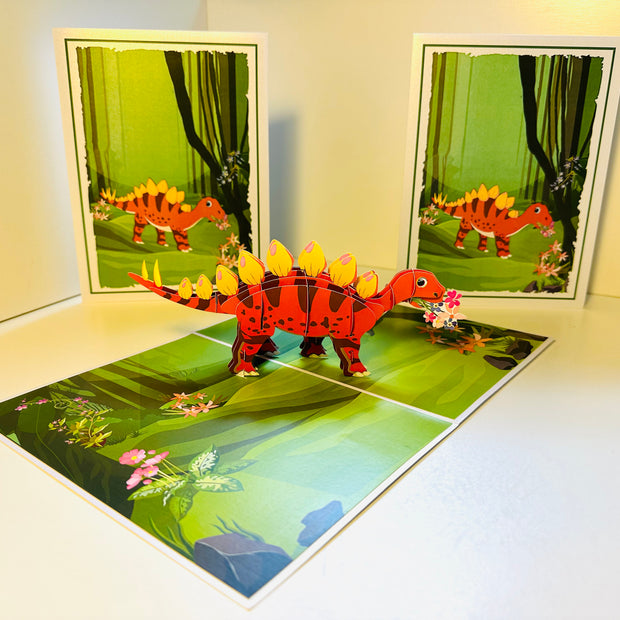 Jungle Baby Dinosaur Origami Pop Cards 3D Pop Up Greeting Card Happy Birthday Thank You Handmade Gift Thinking of You Blank Card for Any Occasion Happy Mother's Day Happy Father's Australiana Celebrate the Beauty of Animals Perfect Gift for Boy
