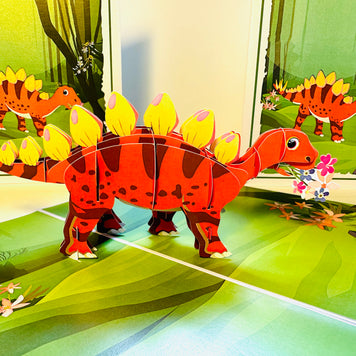 Jungle Baby Dinosaur Origami Pop Cards 3D Pop Up Greeting Card Happy Birthday Thank You Handmade Gift Thinking of You Blank Card for Any Occasion Happy Mother's Day Happy Father's Australiana Celebrate the Beauty of Animals Perfect Gift for Boy