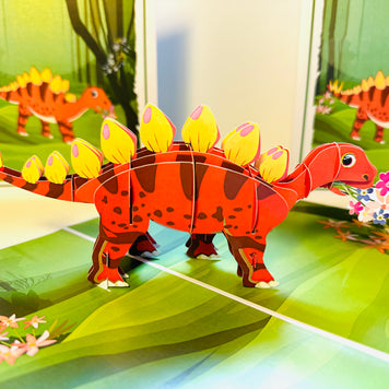 Jungle Baby Dinosaur Origami Pop Cards 3D Pop Up Greeting Card Happy Birthday Thank You Handmade Gift Thinking of You Blank Card for Any Occasion Happy Mother's Day Happy Father's Australiana Celebrate the Beauty of Animals Perfect Gift for Boy
