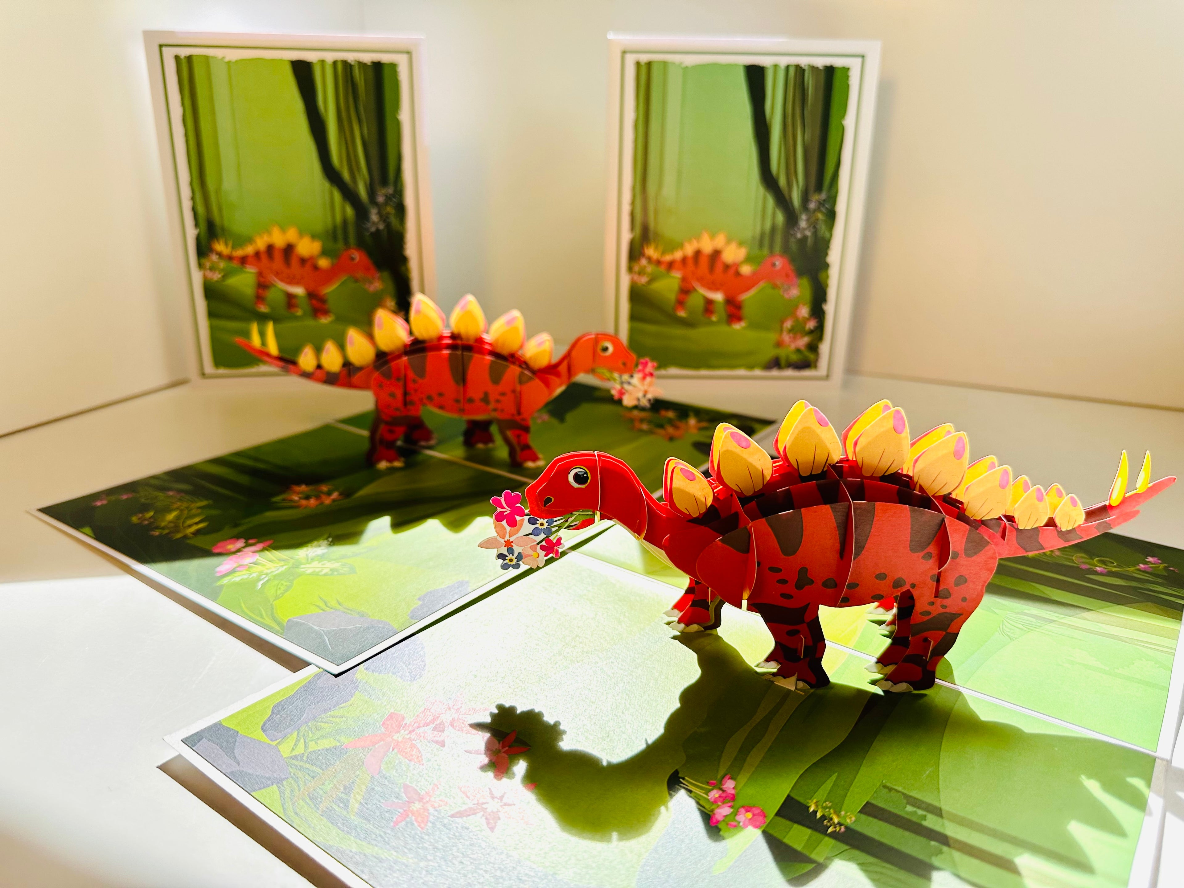 Jungle Baby Dinosaur Origami Pop Cards 3D Pop Up Greeting Card Happy Birthday Thank You Handmade Gift Thinking of You Blank Card for Any Occasion Happy Mother's Day Happy Father's Australiana Celebrate the Beauty of Animals Perfect Gift for Boy