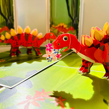 Jungle Baby Dinosaur Origami Pop Cards 3D Pop Up Greeting Card Happy Birthday Thank You Handmade Gift Thinking of You Blank Card for Any Occasion Happy Mother's Day Happy Father's Australiana Celebrate the Beauty of Animals Perfect Gift for Boy