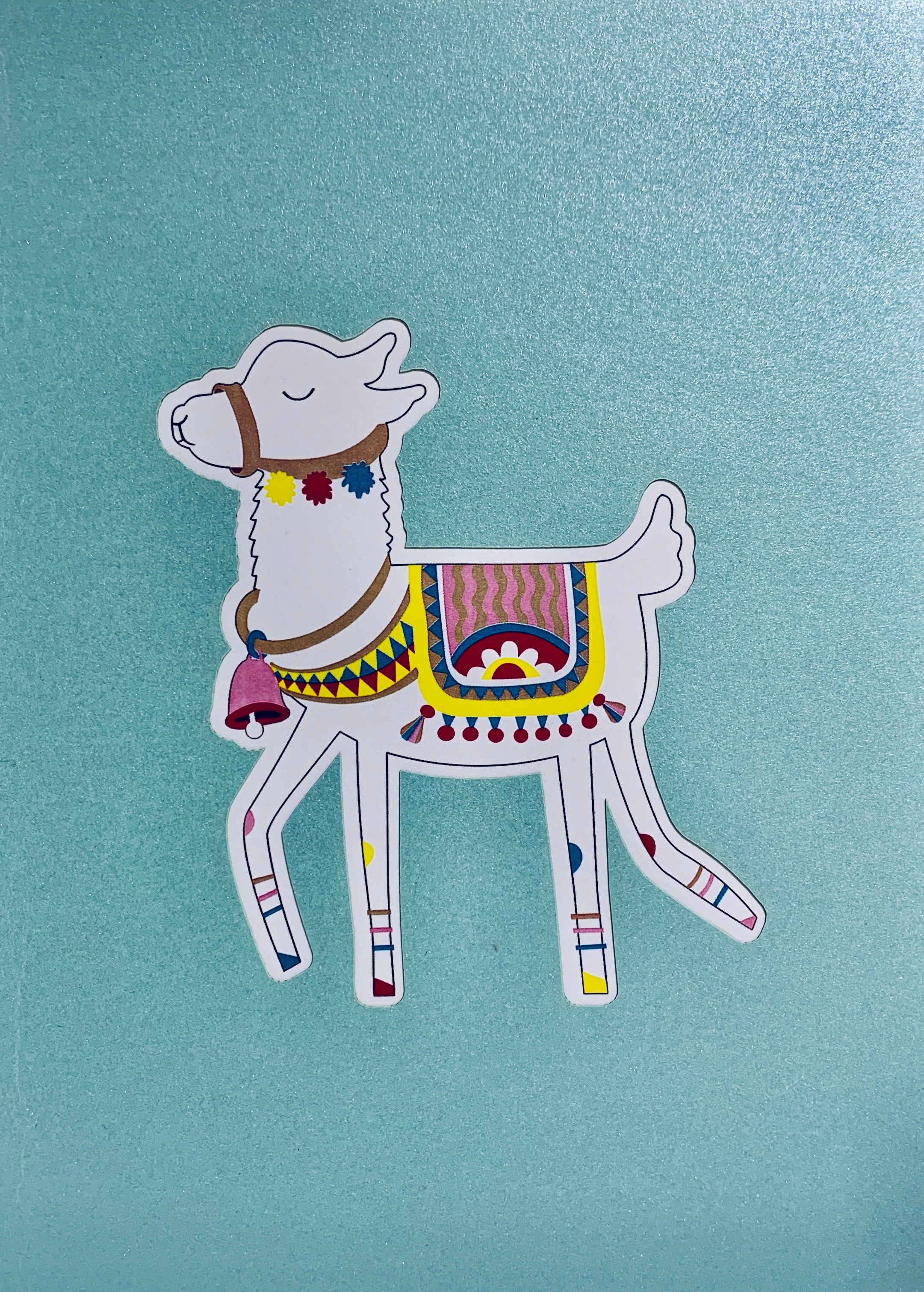 Baby Blue LLAMA Origami Pop Cards 3D Pop Up Greeting Card Happy Birthday Thank You Handmade Gift Thinking of You Blank Card for Any Occasion Happy Mother's Day Australiana Celebrate the Beauty of Animals Perfect Gift for Baby