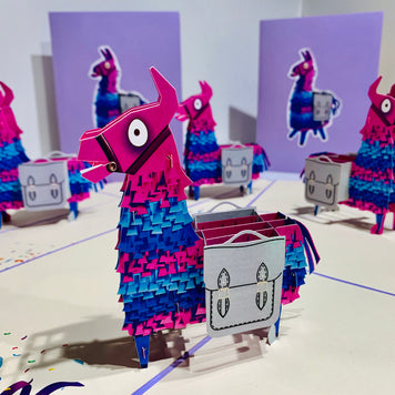 Purple LLAMA - Keep Being Llamazing Origami Pop Cards 3D Pop Up Greeting Card Happy Birthday Thank You Handmade Gift Thinking of You Blank Card for Any Occasion Happy Mother's Day Australiana Celebrate the Beauty of Animals Perfect Gift for Baby