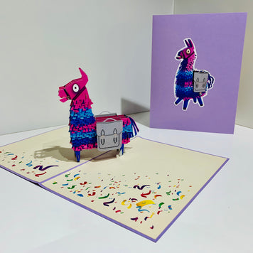 Purple LLAMA - Keep Being Llamazing Origami Pop Cards 3D Pop Up Greeting Card Happy Birthday Thank You Handmade Gift Thinking of You Blank Card for Any Occasion Happy Mother's Day Australiana Celebrate the Beauty of Animals Perfect Gift for Baby