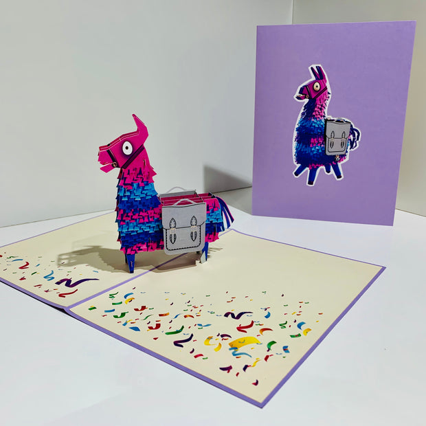Purple LLAMA - Keep Being Llamazing Origami Pop Cards 3D Pop Up Greeting Card Happy Birthday Thank You Handmade Gift Thinking of You Blank Card for Any Occasion Happy Mother's Day Australiana Celebrate the Beauty of Animals Perfect Gift for Baby