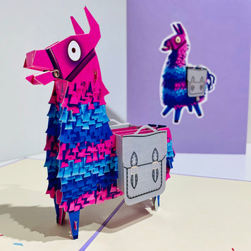 Purple LLAMA - Keep Being Llamazing Origami Pop Cards 3D Pop Up Greeting Card Happy Birthday Thank You Handmade Gift Thinking of You Blank Card for Any Occasion Happy Mother's Day Australiana Celebrate the Beauty of Animals Perfect Gift for Baby