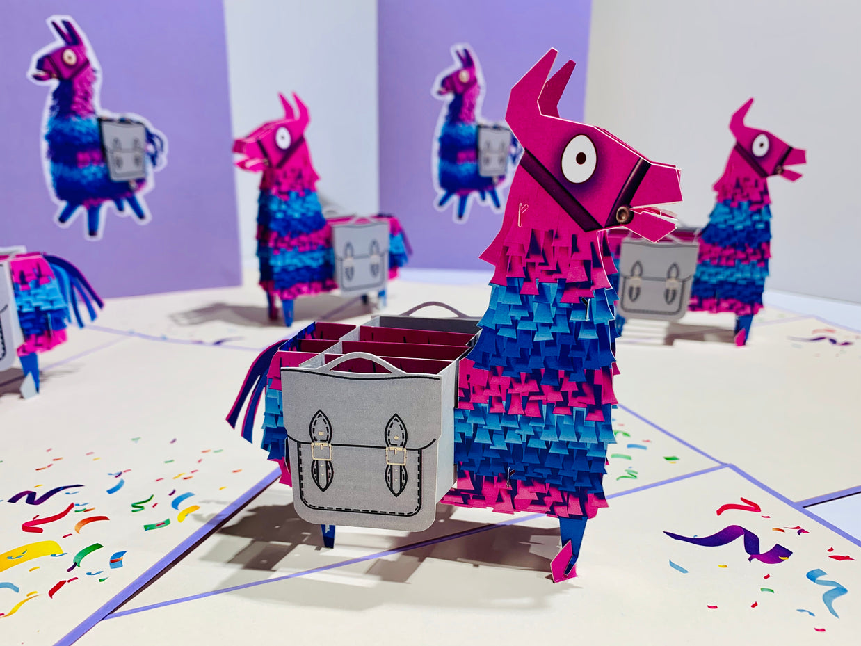 Purple LLAMA - Keep Being Llamazing Origami Pop Cards 3D Pop Up Greeting Card Happy Birthday Thank You Handmade Gift Thinking of You Blank Card for Any Occasion Happy Mother's Day Australiana Celebrate the Beauty of Animals Perfect Gift for Baby
