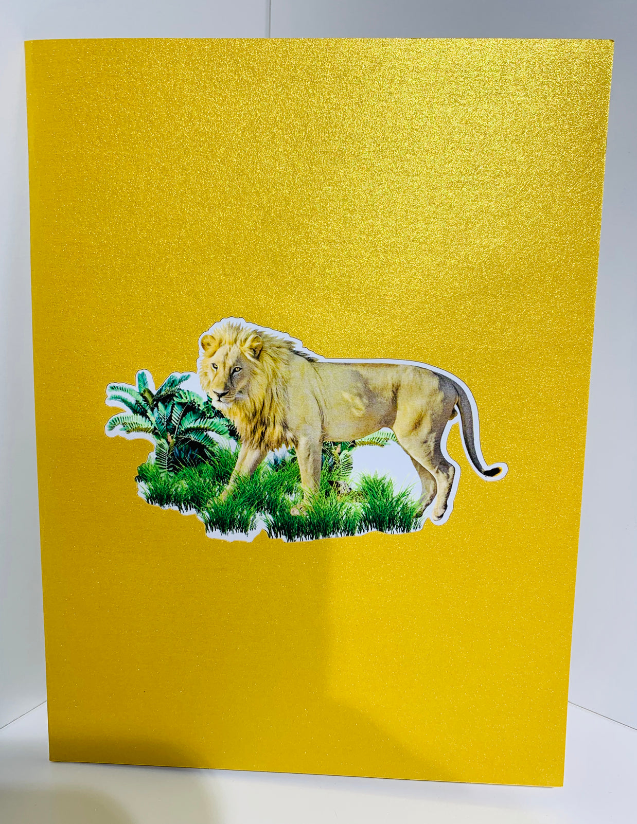 Lion - The King of the Jungle - Super Star Leo Origami Pop Cards 3D Pop Up Greeting Card Happy Birthday Thank You Handmade Gift Thinking of You Blank Card for Any Occasion Happy Mother's Day Happy Father's Australiana Celebrate the Beauty of Flower