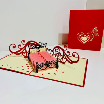 Love Bedding - Origami Pop Cards 3D Pop Up Greeting Card Merry Christmas Thank You Handmade Best Wishes Blank Card Gift Happy Holidays Celebrate the Special Day Moment with Family and Friends