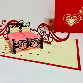 Love Bedding - Origami Pop Cards 3D Pop Up Greeting Card Merry Christmas Thank You Handmade Best Wishes Blank Card Gift Happy Holidays Celebrate the Special Day Moment with Family and Friends