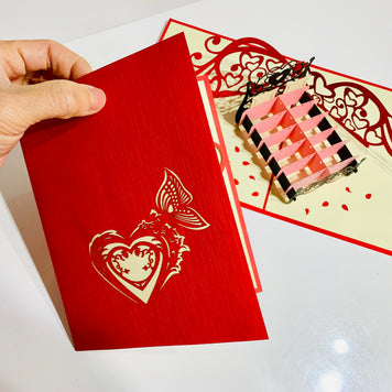 Love Bedding - Origami Pop Cards 3D Pop Up Greeting Card Merry Christmas Thank You Handmade Best Wishes Blank Card Gift Happy Holidays Celebrate the Special Day Moment with Family and Friends
