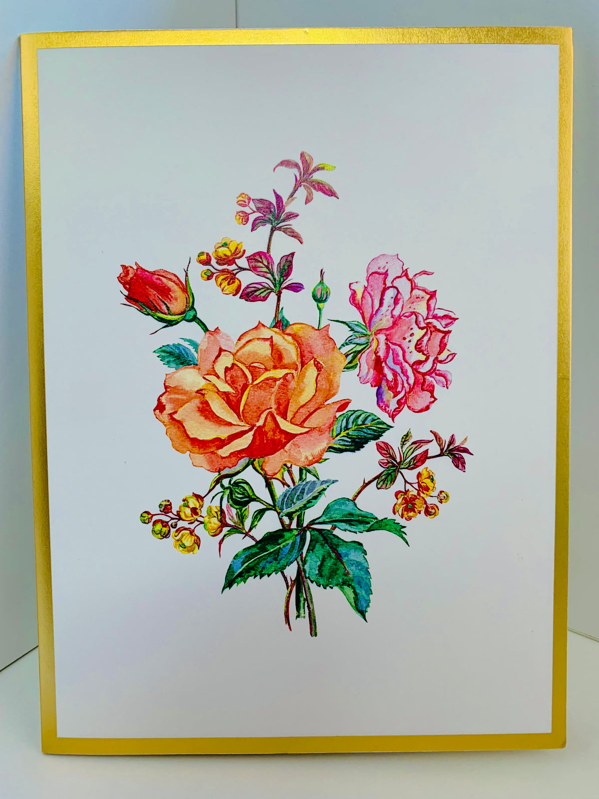 Luxury Gold Embossing Sweetheart Flower Bouquet Origami Pop Cards 3D Pop Up Greeting Card Happy Birthday Thank You Handmade Gift Thinking of You Blank Card for Any Occasion Happy Mother's Day Happy Father's Australiana Celebrate and Romantic