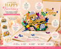Luxury Gold Happy Birthday with Spring Garden & Butterfly Origami Pop Cards 3D Pop Up Greeting Card Thank You Handmade Gift Thinking of You Happy Birthday Occasion Australiana Celebrate the Beauty and Happiness During Special Day Best Wishes Gift
