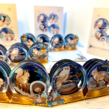 🎄 Magical Merry Christmas with Woodland Animals in Snow Globes – Fox, Owl, Rabbit & Squirrel 🎄 Origami Pop Cards 3D Pop Up Greeting Card Merry Christmas Thank You Handmade Best Wishes Blank Card Gift Happy Holidays Celebrate the Special Day