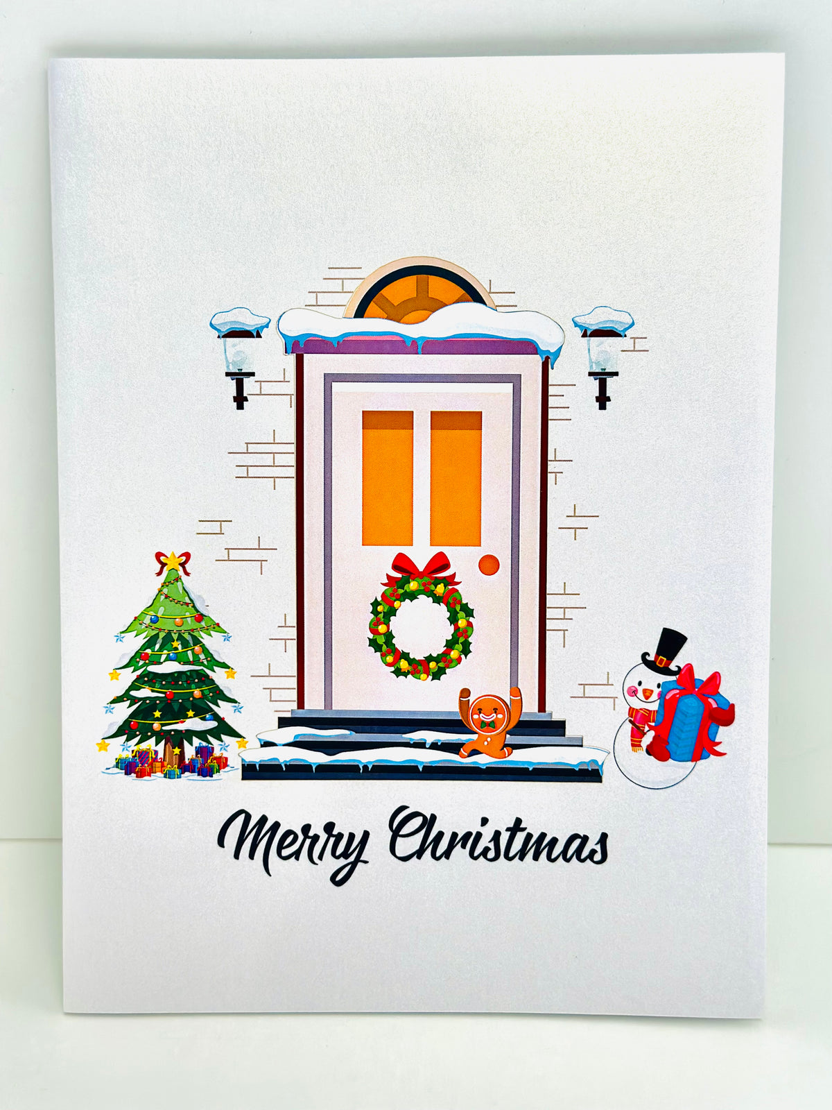 Merry Christmas House Origami Pop Cards 3D Pop Up Greeting Card Merry Christmas Thank You Handmade Best Wishes Blank Card Gift Happy Holidays Celebrate the Special Day Moment with Family and Friends
